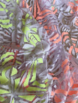 Abstract burnout jersey fabric
