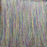 10 inch multicoloured fringe