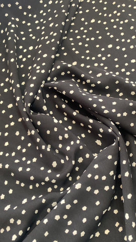Black and white star rayon