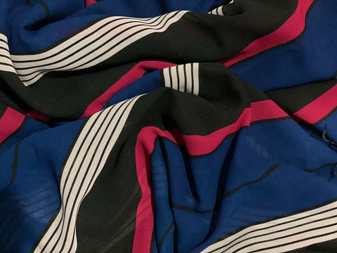 Multicoloured striped chiffon 6