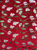 Branch floral foil brocade