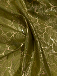 Gold leaf foil organdy
