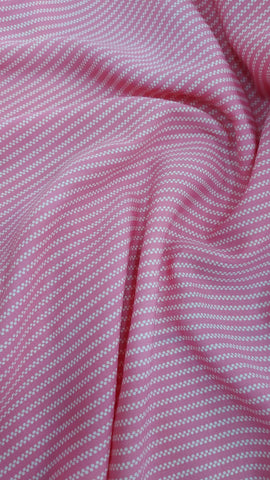 Pink dotted striped rayon