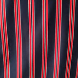 Red and Blue Striped Polished Cotton