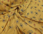 Mustard alpine crepe chiffon