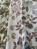 Rose metallic floral brocade