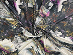 Floral abstract silk