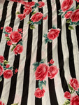 Striped floral Silk
