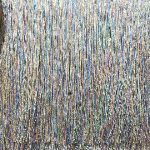 10 inch multicoloured fringe