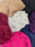 Metallic bubble crepe chiffon