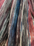 Multicoloured striped Lycra tulle