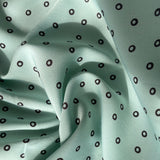 Circle dotted mint crepe chiffon