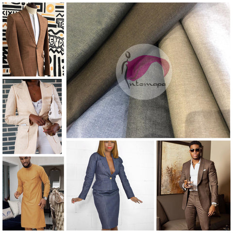 Wool suiting material