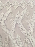 White sequins lace