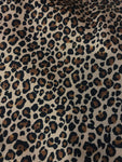 Leopard print silk crepon